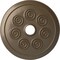 Ekena Millwork Spiral Ceiling Medallion (Fits Canopies up to 4"), Hand-Painted Warm Silver, 25 1/4"OD x 4"ID x 2"P CM25SPWSS - alternate 1